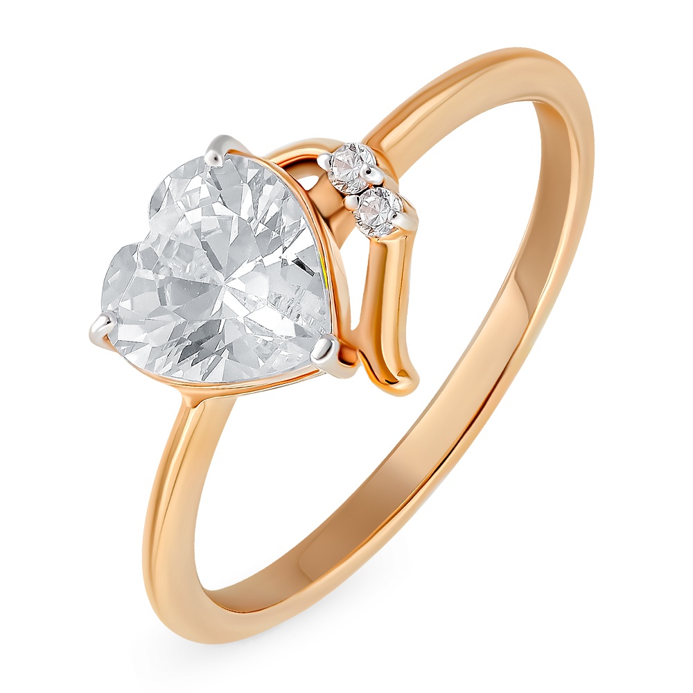 

Кольцо из золота р. , 585Gold 301011786, фианит, 301011786