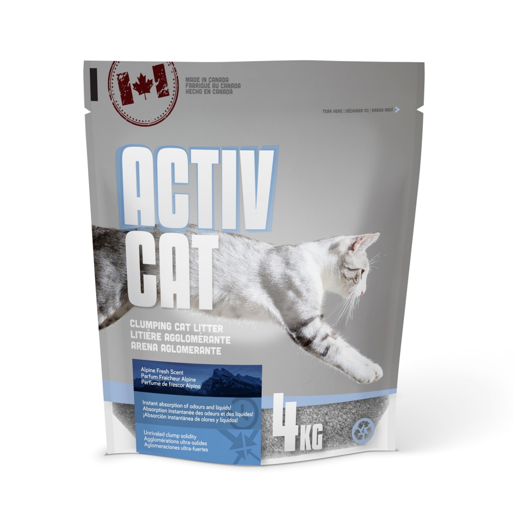 

Комкующийся наполнитель для кошек Canada Litter ActivCat Scoopable Litter, 4 кг, 5.6 л, ActivCat Scoopable Litter