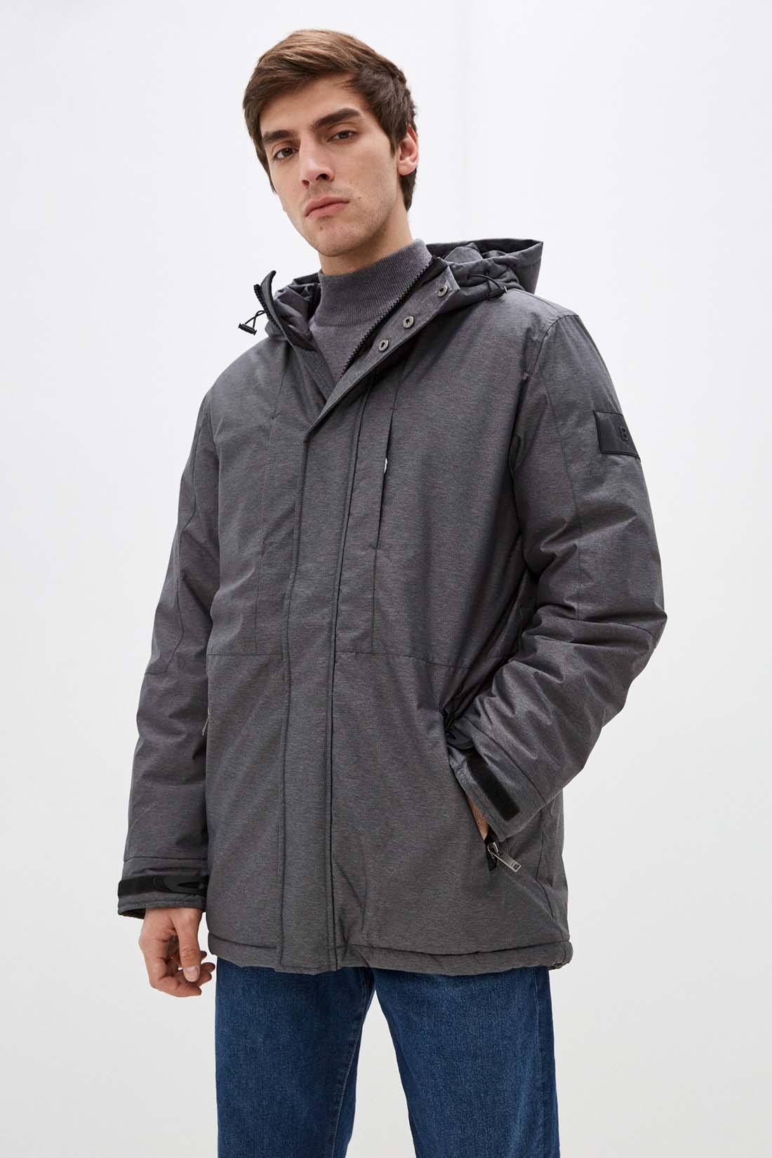 

Куртка мужская Baon B541505 серая 4XL, B541505