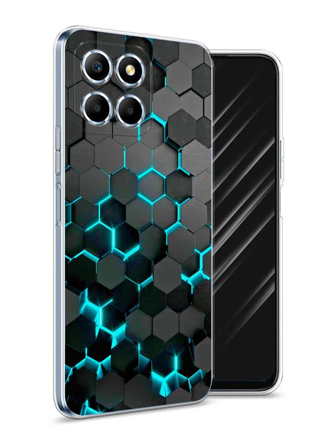 

Чехол Awog на Honor X6 "Соты бирюзовые", Черный;бирюзовый;синий, 6109550-1
