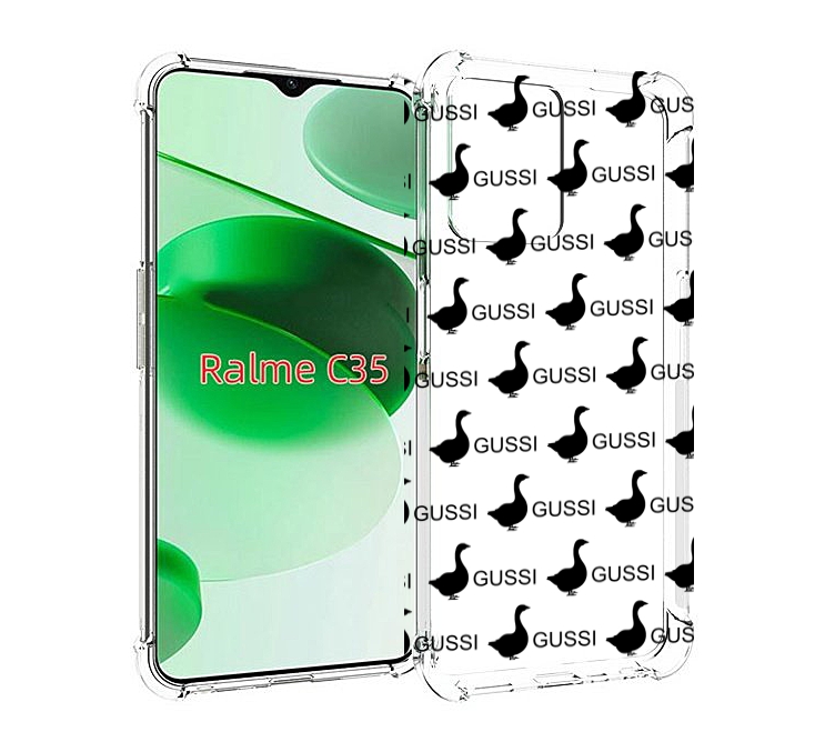 

Чехол MyPads GUSSI для Realme C35 / Narzo 50A Prime, Прозрачный, Tocco