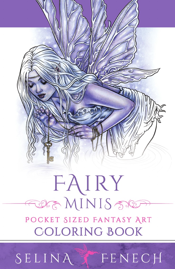 

Fairy Minis - Pocket Sized Fairy Fantasy Art Coloring Book