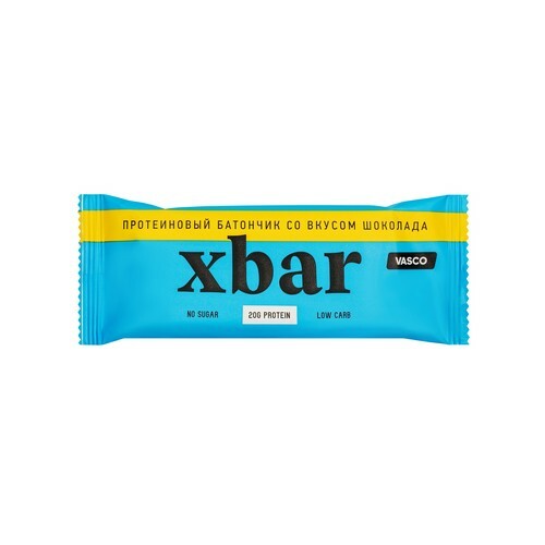 фото Батончик протеиновый vasko xbar со вкусом шоколада 60 г