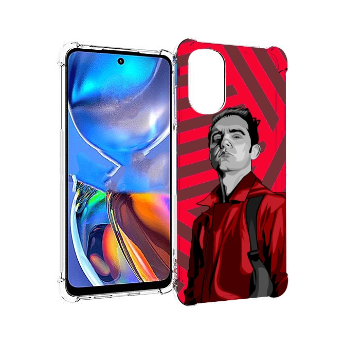 

Чехол MyPads Берлин-бумажный-дом для Motorola Moto E32, Прозрачный, Tocco