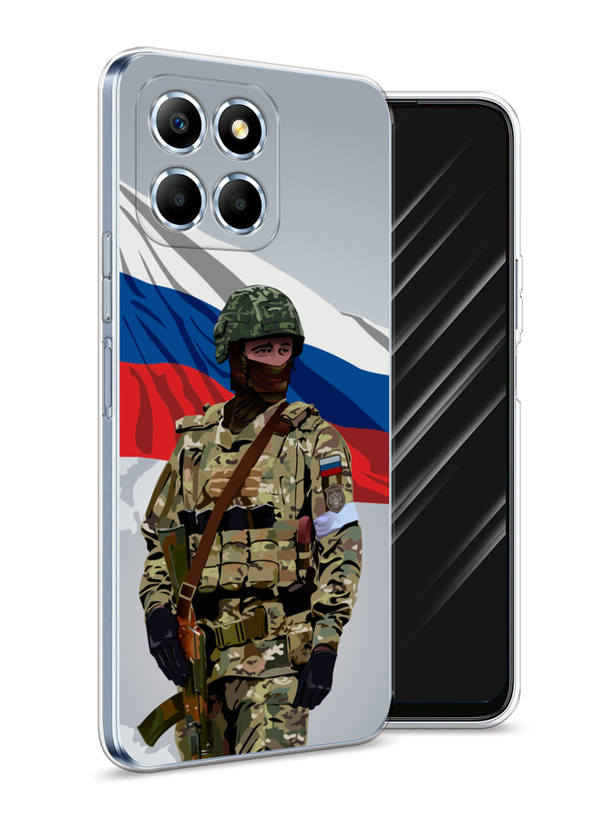 

Чехол Awog на Honor X6 "Солдат с флагом", Белый;синий;красный;зеленый, 6109550-1