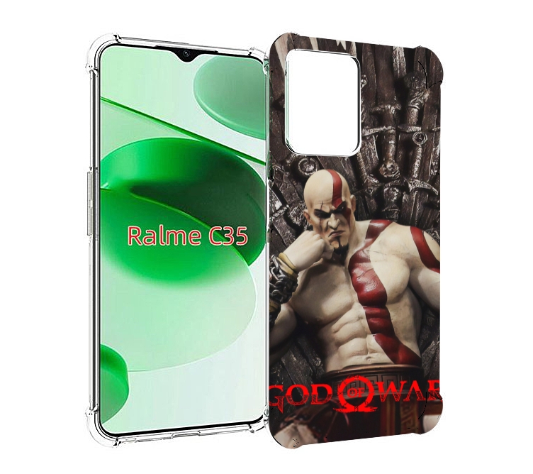 

Чехол MyPads God of War Кратос для Realme C35 / Narzo 50A Prime, Прозрачный, Tocco