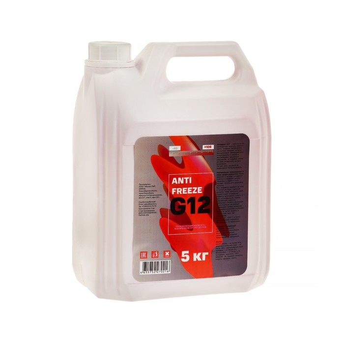 

Антифриз G12 красный, -40, 5 кг