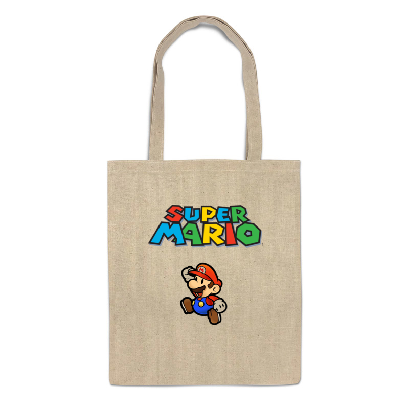 

Сумка-шоппер Printio Super mario бежевая, Бежевый, Super mario