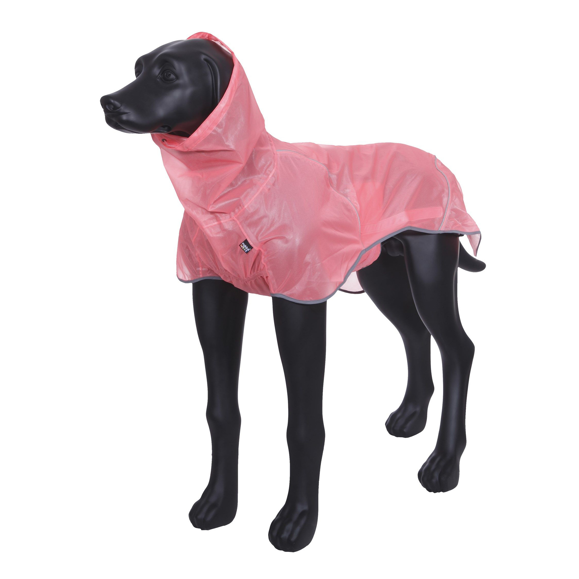 фото Куртка для собак rukka hike air rain/wind jacket, унисекс, розовый, 60, длина спины 60 см
