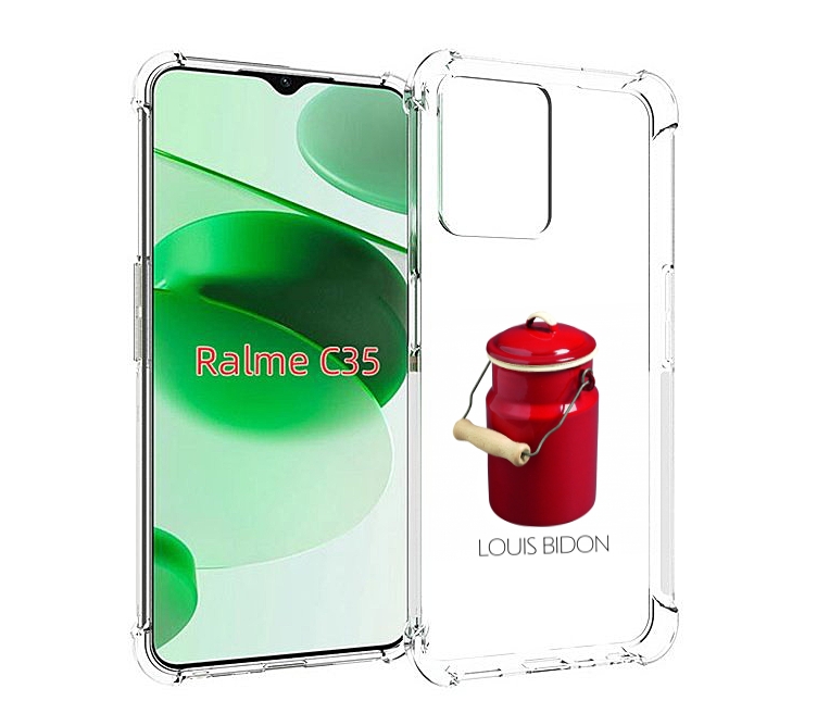 

Чехол MyPads Louis-bidon для Realme C35 / Narzo 50A Prime, Прозрачный, Tocco
