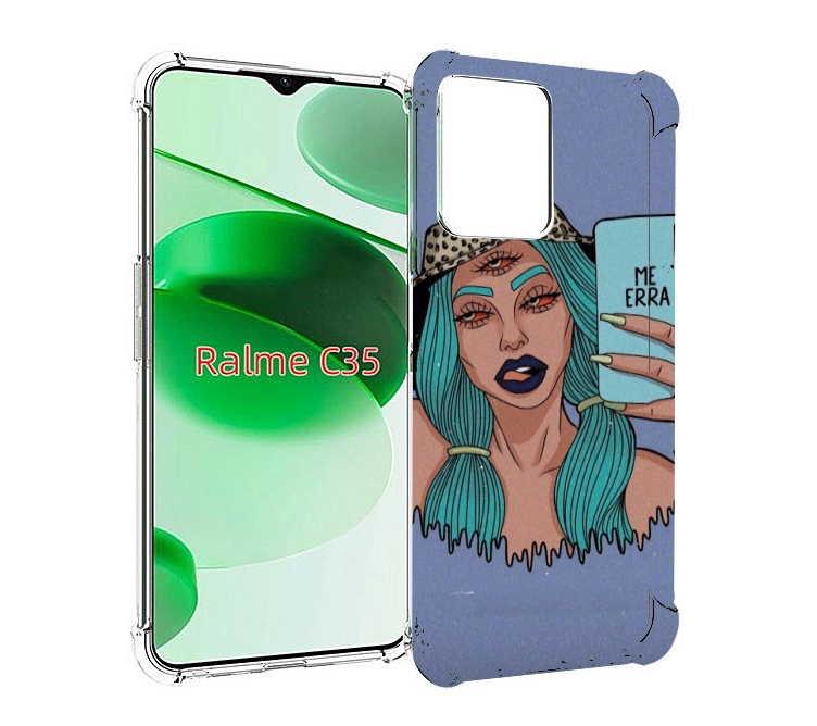 

Чехол MyPads ME Erra женский для Realme C35 / Narzo 50A Prime, Прозрачный, Tocco