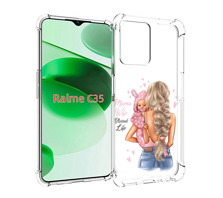 

Чехол MyPads Mama-wibe для Realme C35 / Narzo 50A Prime, Прозрачный, Tocco