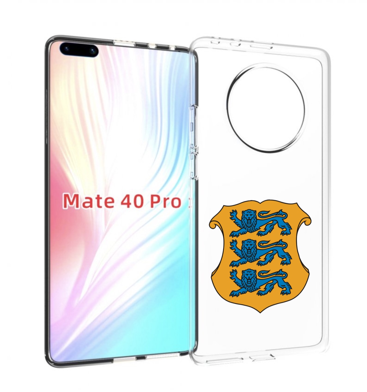 

Чехол MyPads герб-эстонии для Huawei Mate 40 Pro (NOH-NX9), Прозрачный, Tocco