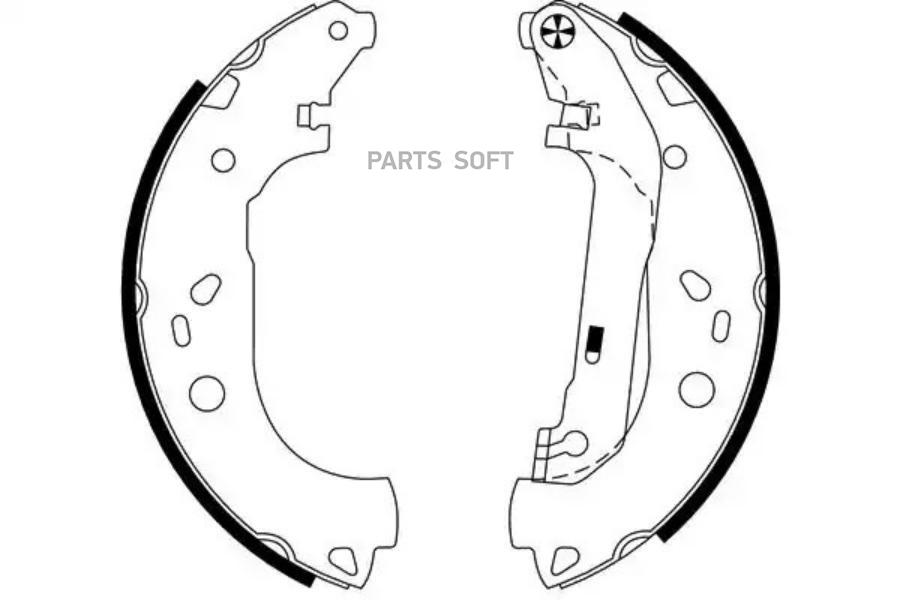 

Тормозные колодки барабанные ford tourneo connect 02-, transit connect 02- Textar 91061400