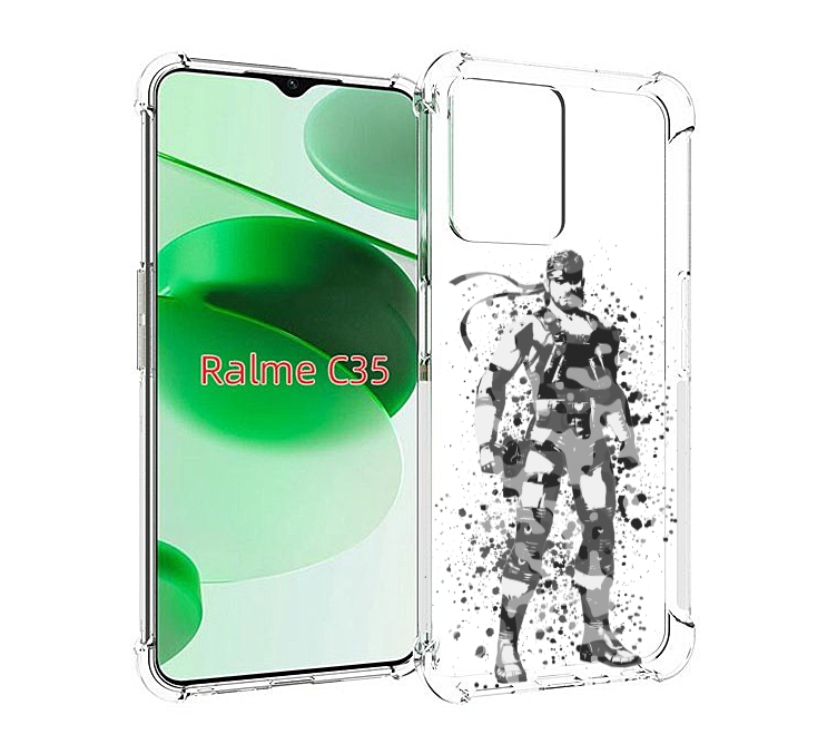

Чехол MyPads Metal Gear Solid Snakes для Realme C35 / Narzo 50A Prime, Прозрачный, Tocco