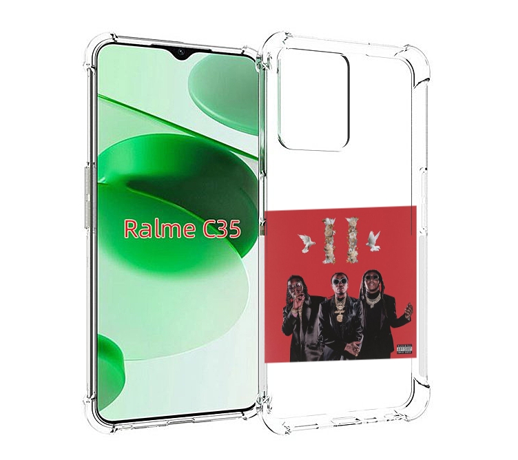 

Чехол MyPads Migos - Culture II для Realme C35 / Narzo 50A Prime, Прозрачный, Tocco