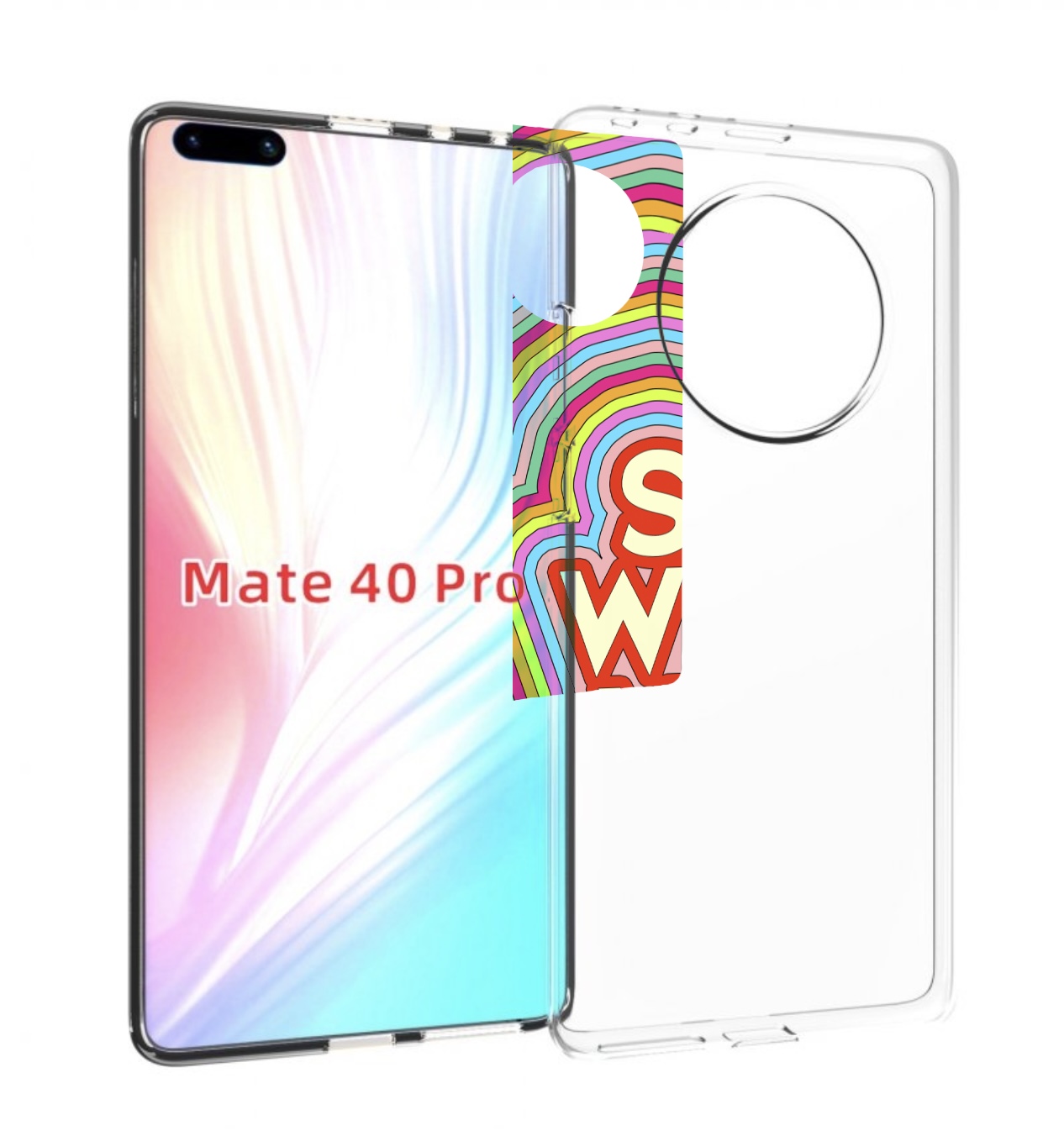 

Чехол MyPads говори то что чувствуешь для Huawei Mate 40 Pro (NOH-NX9), Прозрачный, Tocco