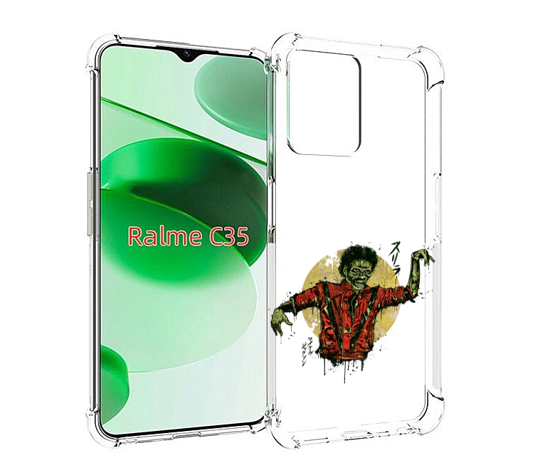 

Чехол MyPads Зомби для Realme C35 / Narzo 50A Prime, Прозрачный, Tocco