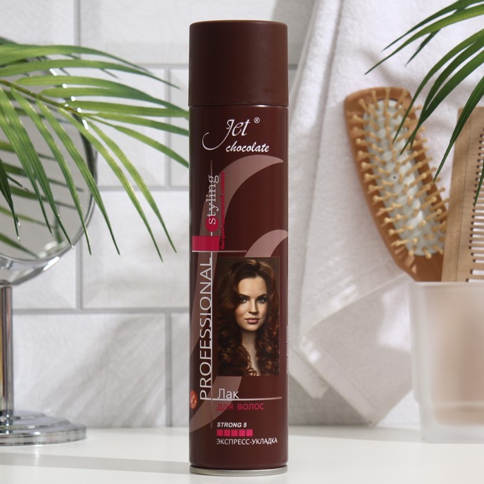 

Лак для волос Jet Chocolate Strong Maxi Экстра сильная фиксация, 300 мл