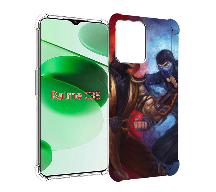 

Чехол MyPads Mortal Kombat art для Realme C35 / Narzo 50A Prime, Прозрачный, Tocco