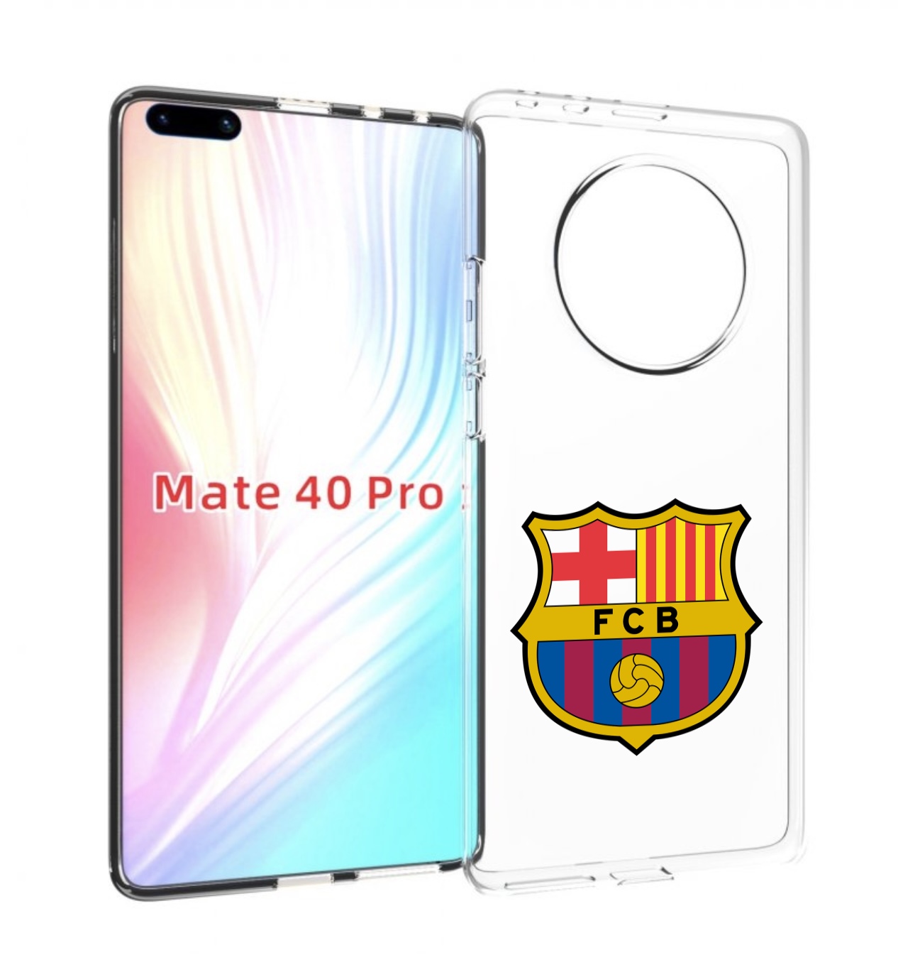 Чехол MyPads ФК FCB Барселона для Huawei Mate 40 Pro (NOH-NX9)