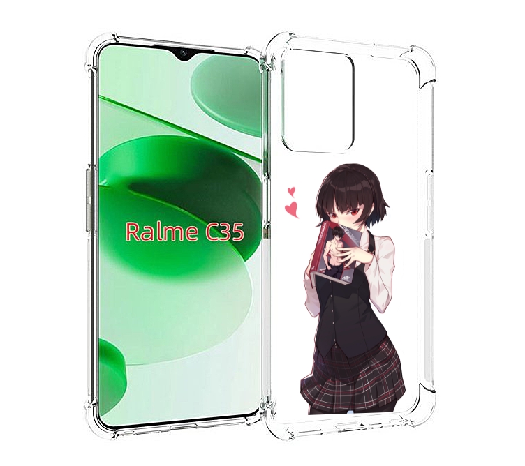 

Чехол MyPads Persona 5 - Makoto Niijima для Realme C35 / Narzo 50A Prime, Прозрачный, Tocco