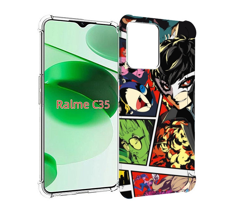 

Чехол MyPads Persona 5 art для Realme C35 / Narzo 50A Prime, Прозрачный, Tocco