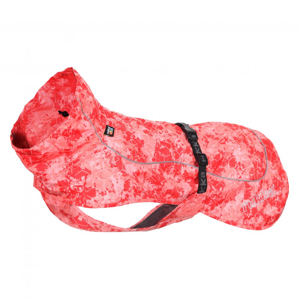 фото Дождевик для собак rukka drizzle, унисекс, красный, 25, длина спины 25 см