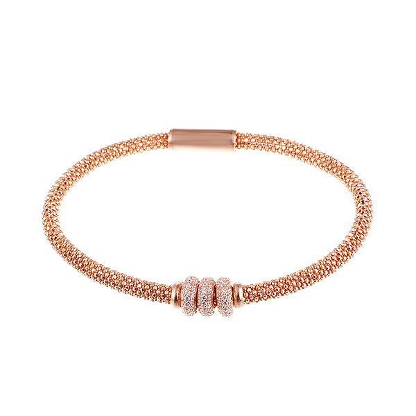 

Браслет из серебра р.  Element47 006-1722B_BT_001_PINK, фианит, 006-1722B_BT_001_PINK