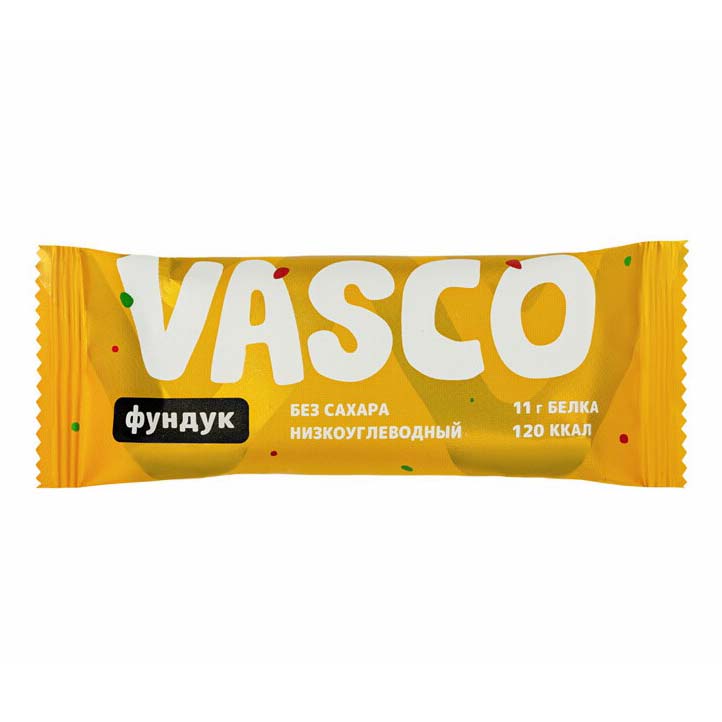 фото Батончик vasco протеиновый со вкусом фундука 40 г