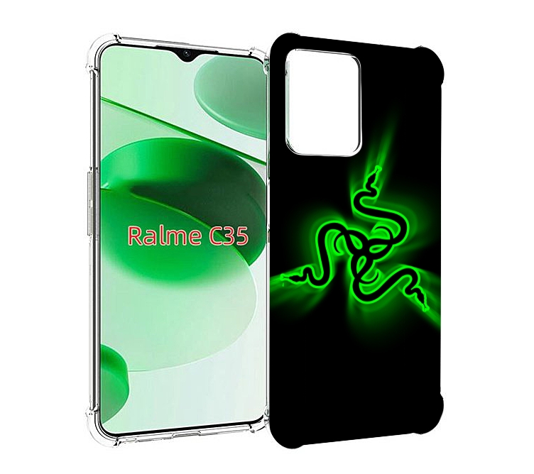 

Чехол MyPads Razer для Realme C35 / Narzo 50A Prime, Прозрачный, Tocco