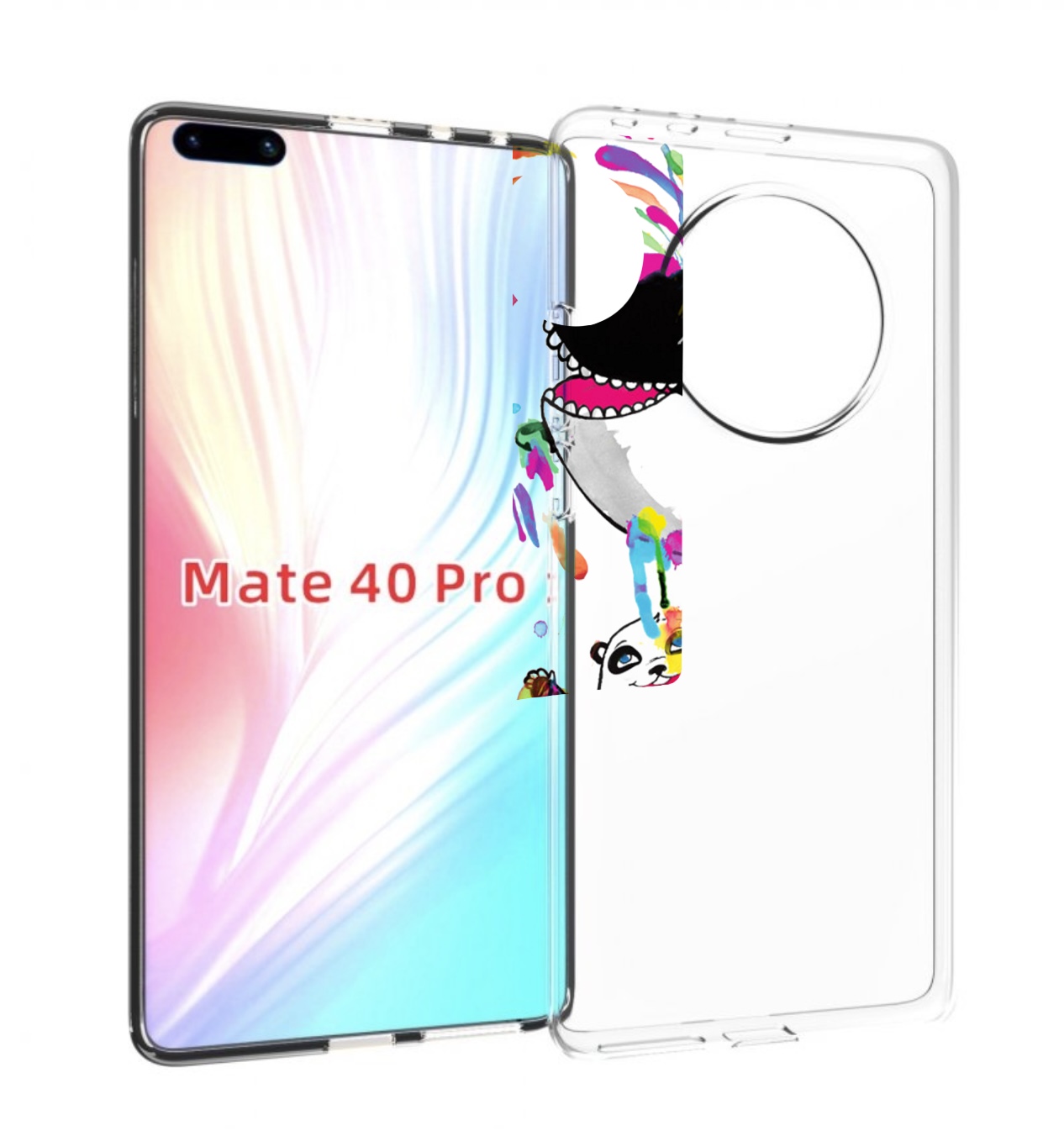 

Чехол MyPads Хиппи кит для Huawei Mate 40 Pro (NOH-NX9), Прозрачный, Tocco