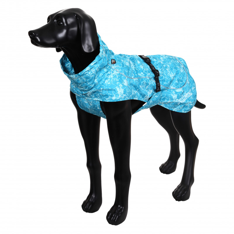 Дождевик для собак Rukka Drizzle, унисекс, голубой, 30, длина спины 30 см
