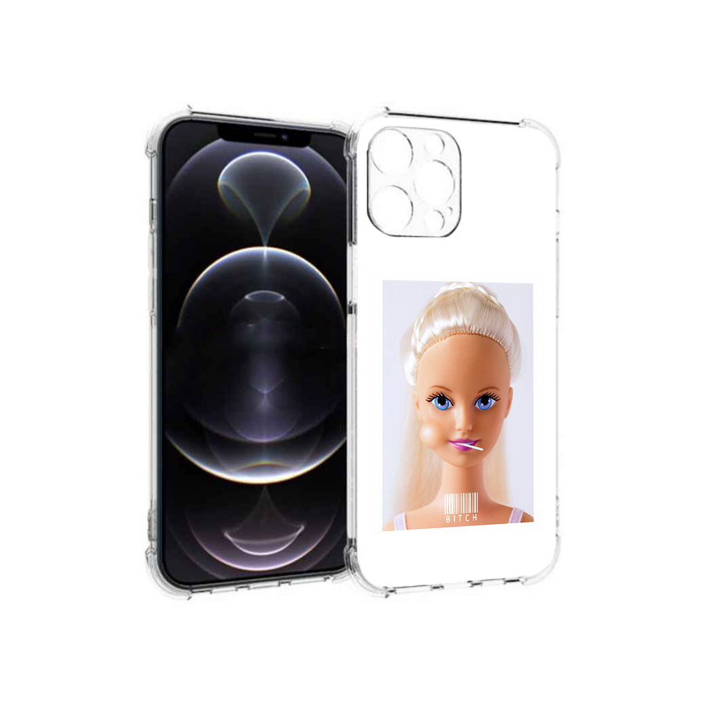 

Чехол MyPads Tocco для Apple iPhone 12 Pro Max барби (PT157374.616.226), Прозрачный, Tocco