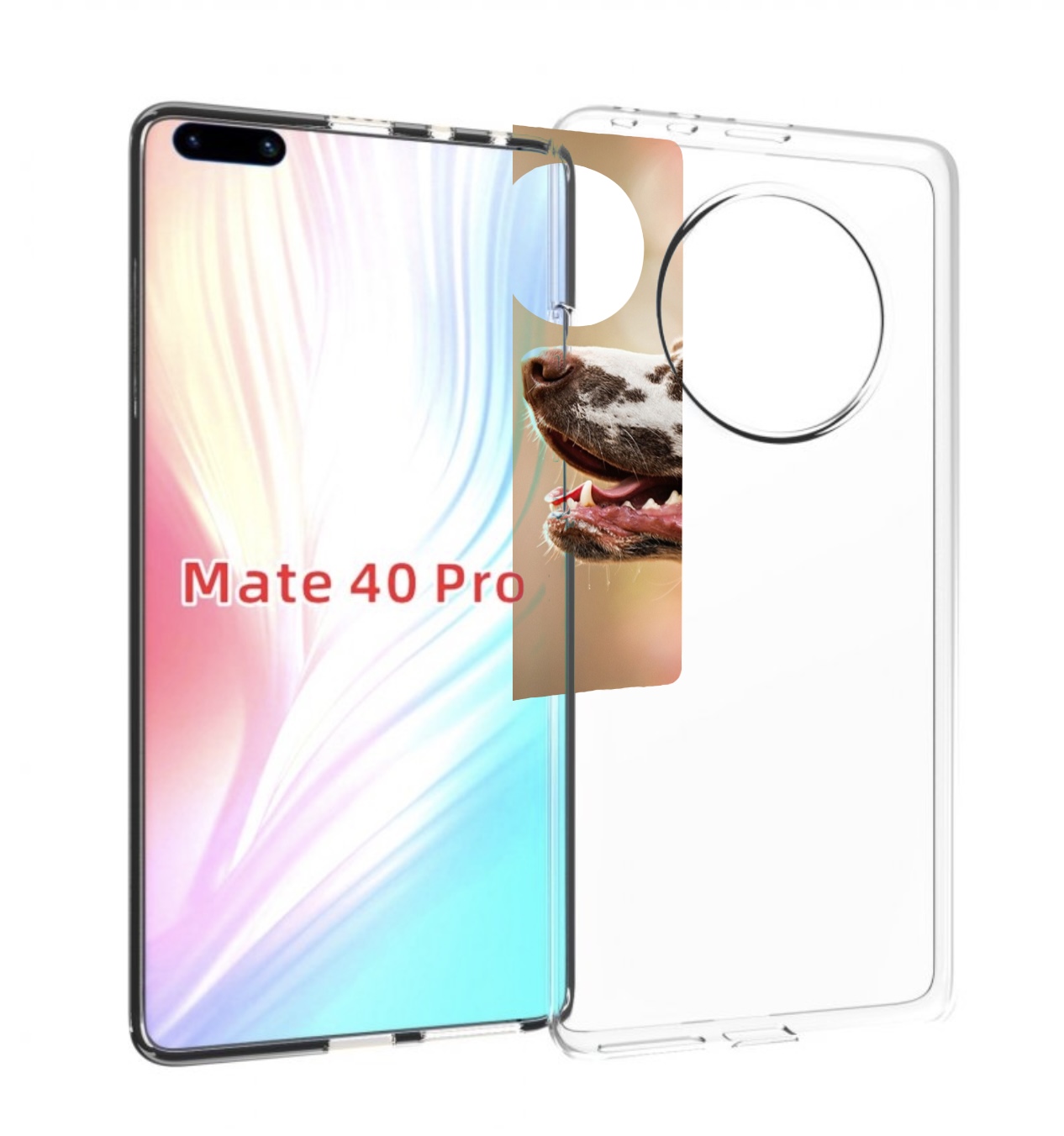 

Чехол MyPads далматин для Huawei Mate 40 Pro (NOH-NX9), Прозрачный, Tocco