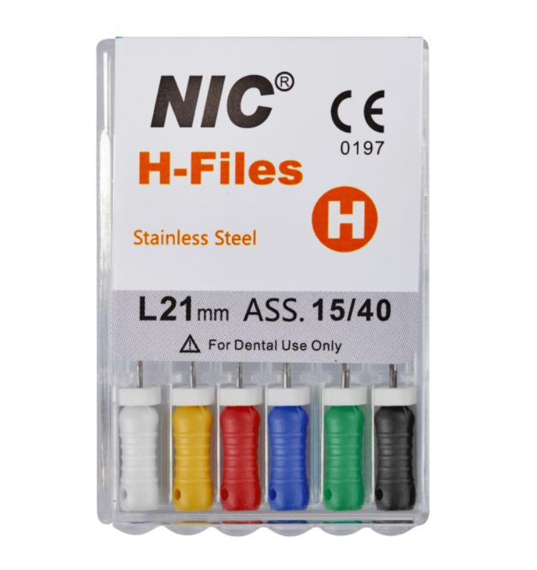 

H-file Nic Superline №015 25 мм, 6 шт., ручной каналорасширитель, [object Object]