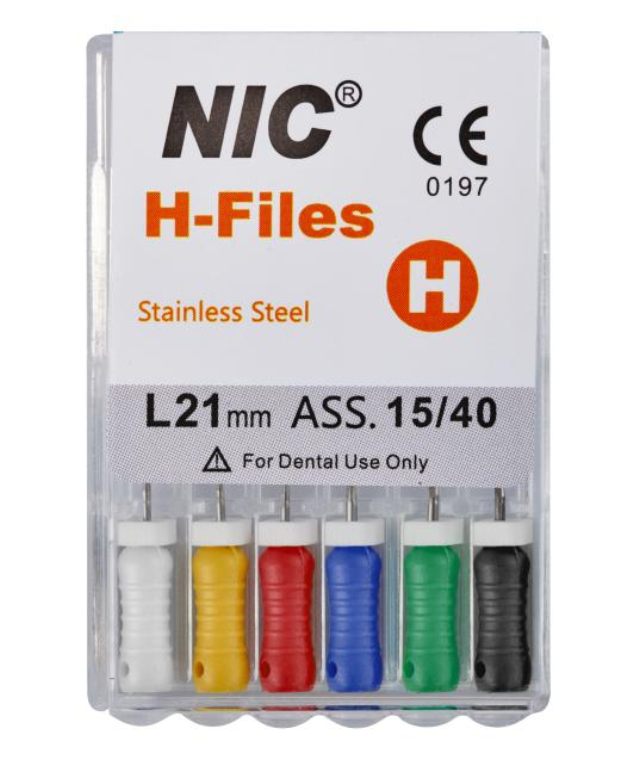 

H-file Nic Superline №015 31 мм, 6 шт., ручной каналорасширитель, №015 31