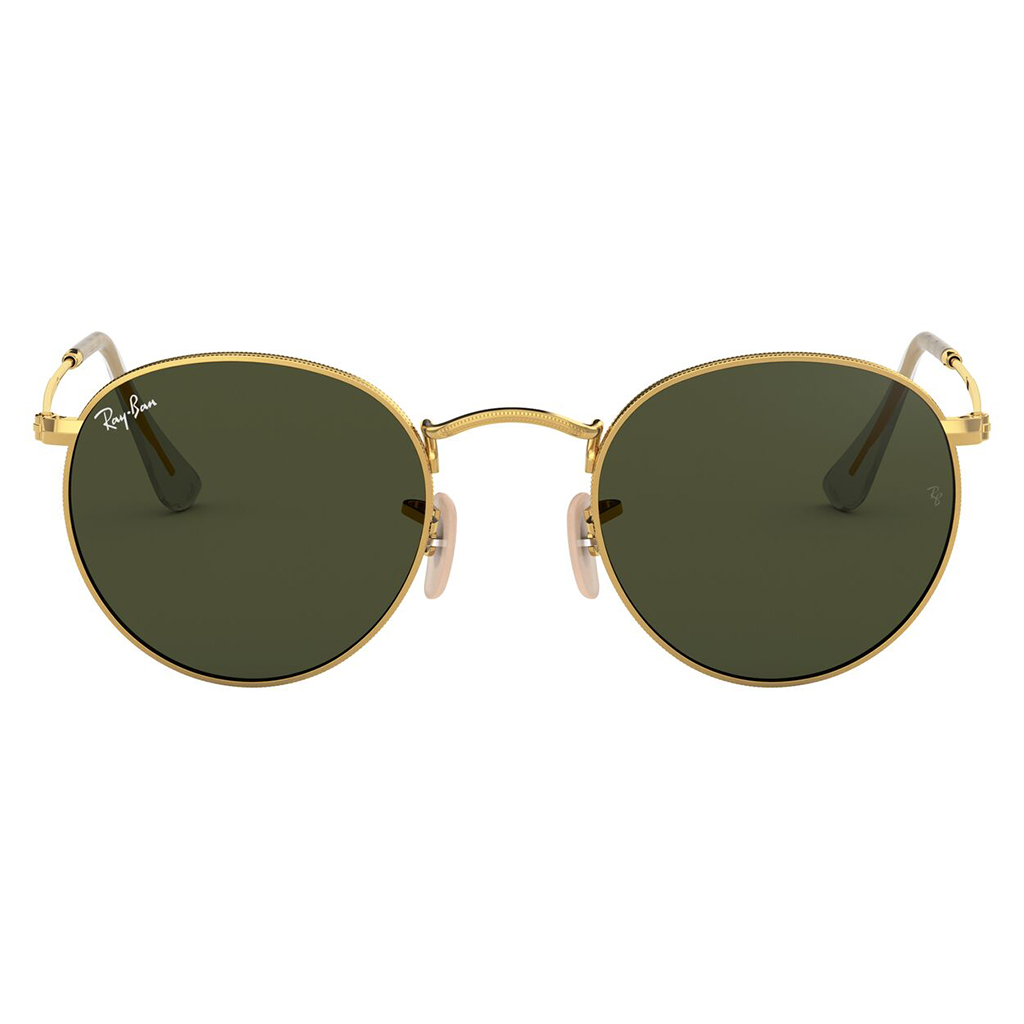 Солнцезащитные очки унисекс Ray-Ban Round зеленые
