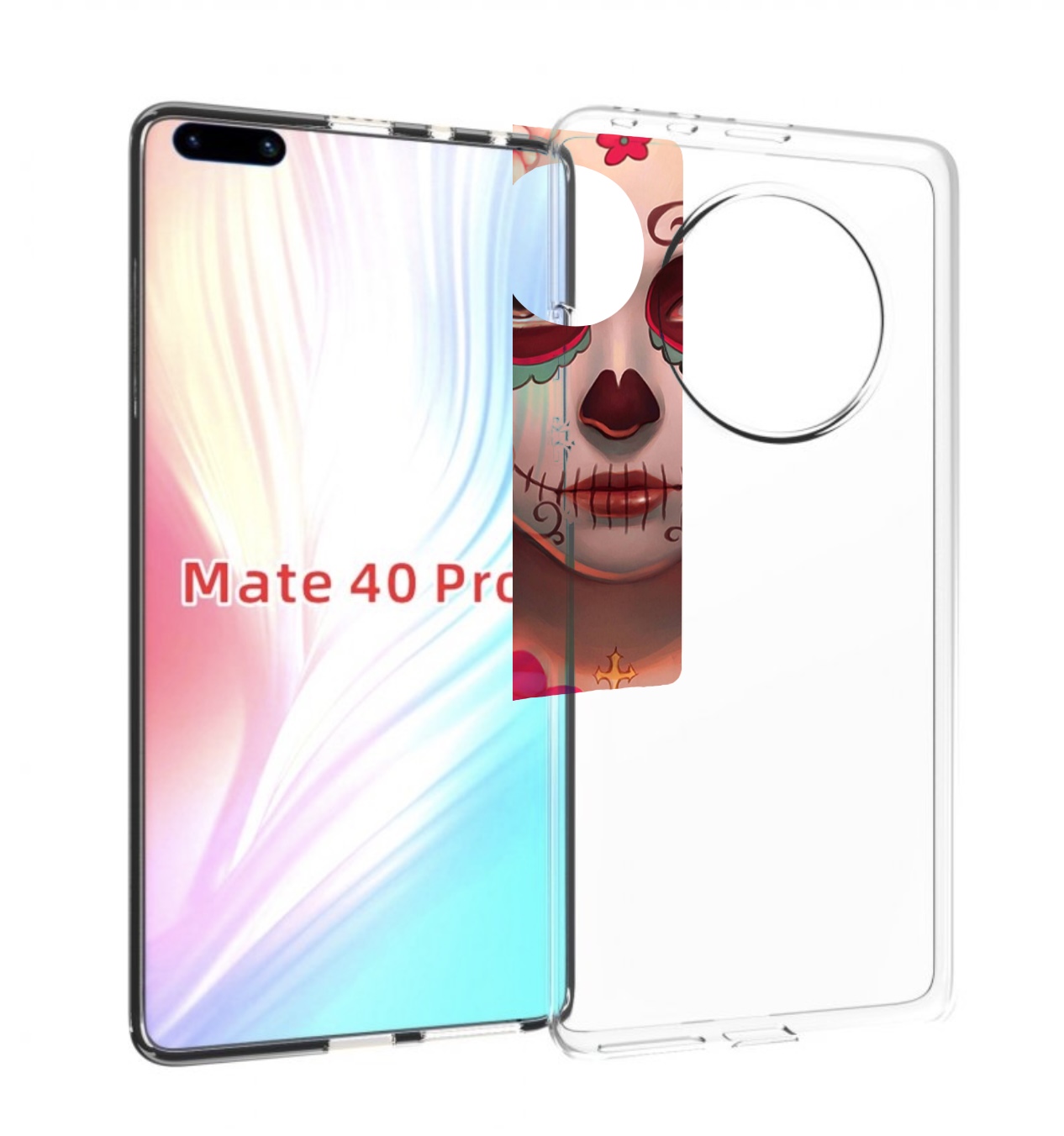 

Чехол MyPads девочка в рисунках для Huawei Mate 40 Pro (NOH-NX9), Прозрачный, Tocco