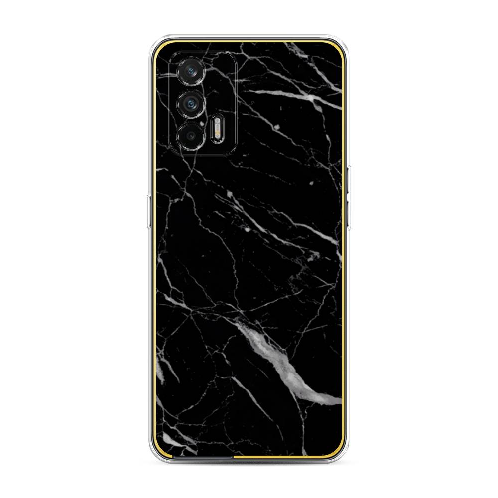

Силиконовый чехол "Черный минерал" на Realme GT, 256350-3