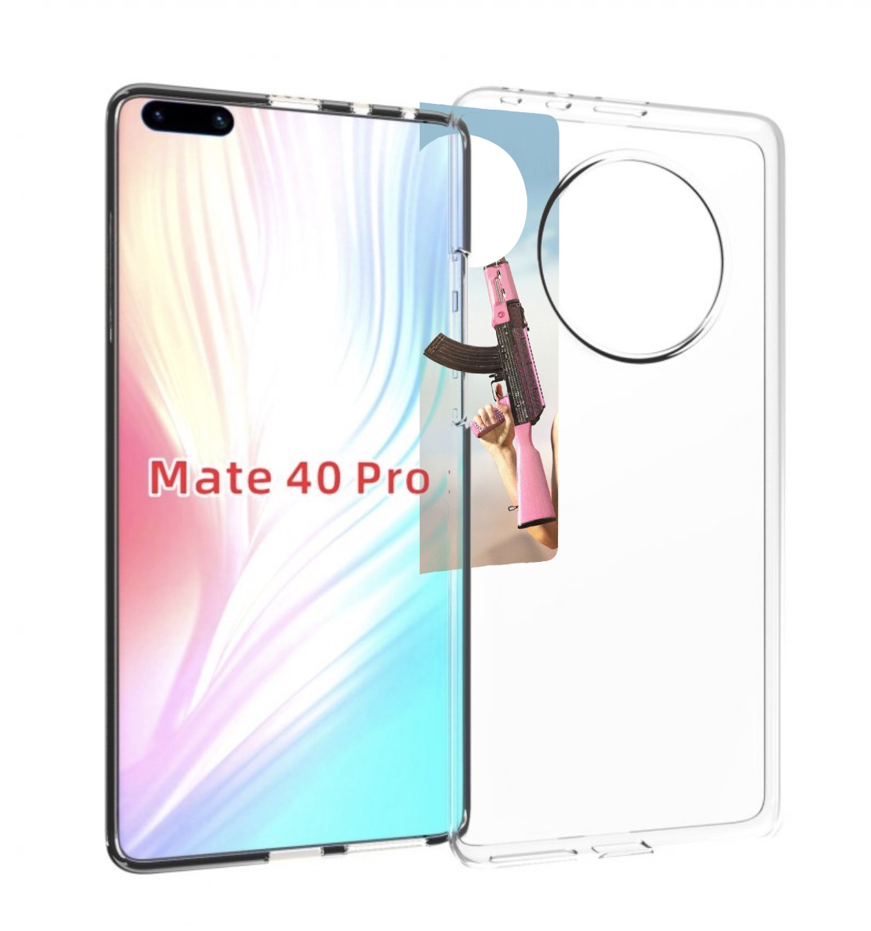

Чехол MyPads девушка из PUBG для Huawei Mate 40 Pro (NOH-NX9), Прозрачный, Tocco