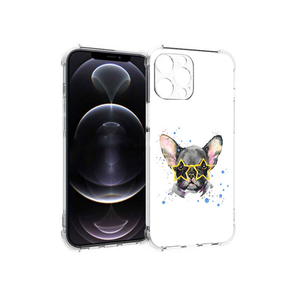 

Чехол MyPads Tocco для Apple iPhone 12 Pro Max буля в очках (PT157374.616.252), Прозрачный, Tocco