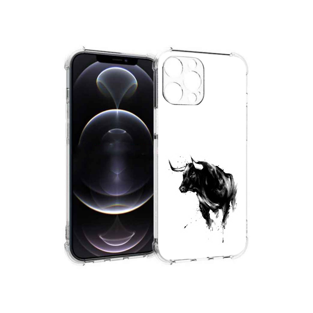

Чехол MyPads Tocco для Apple iPhone 12 Pro Max бык (PT157374.616.254), Прозрачный, Tocco