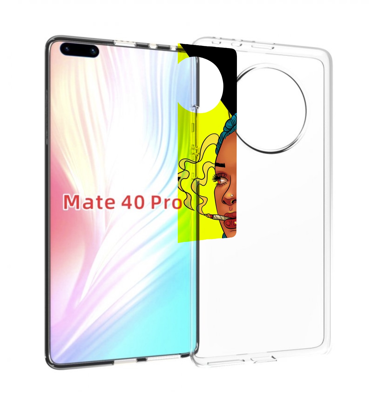 

Чехол MyPads девушка с запутанными волосами синий женский для Huawei Mate 40 Pro (NOH-NX9), Прозрачный, Tocco