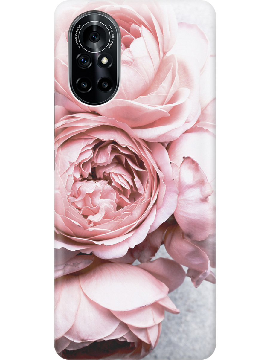 

Силиконовый чехол на Huawei Nova 8 с принтом "Нежность", Прозрачный;белый;зеленый;розовый, 731079521