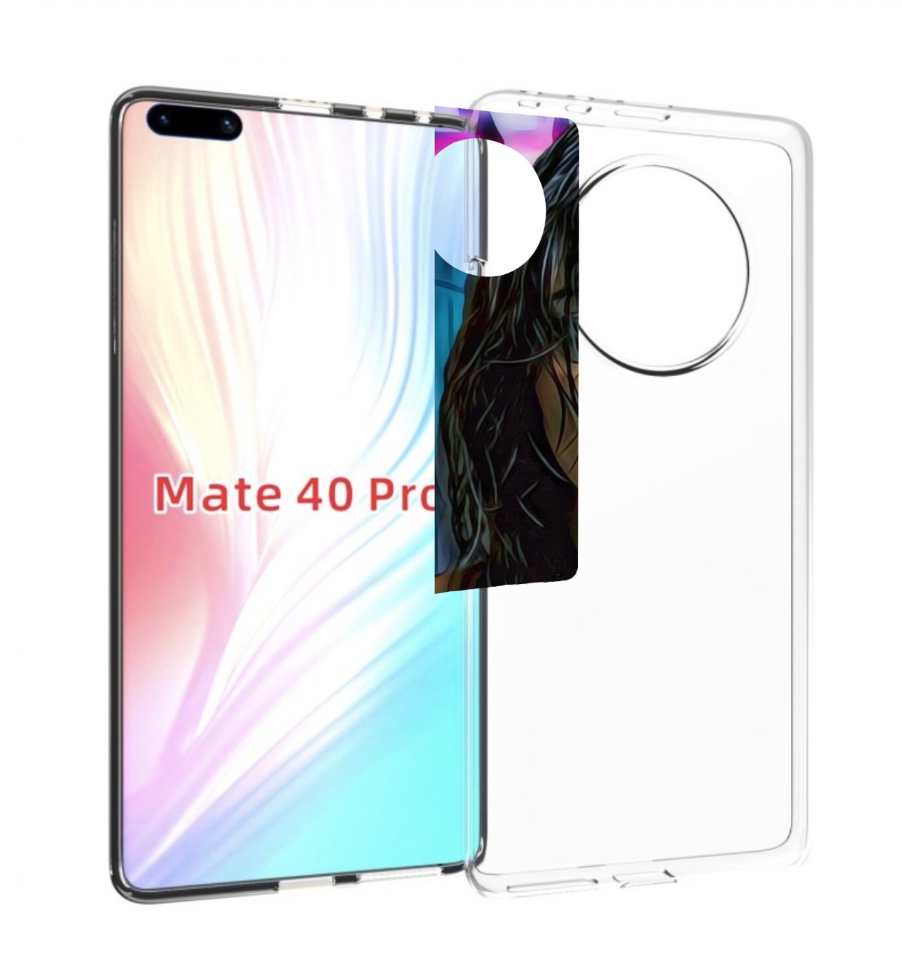 

Чехол MyPads девушка с мокрыми волосами женский для Huawei Mate 40 Pro (NOH-NX9), Прозрачный, Tocco