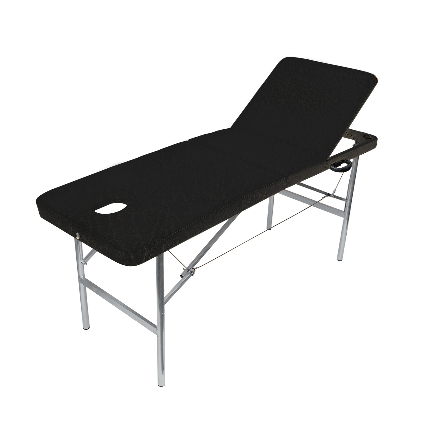 Массажный стол Your Stol трехзонный XL,складной, 190х70, черный