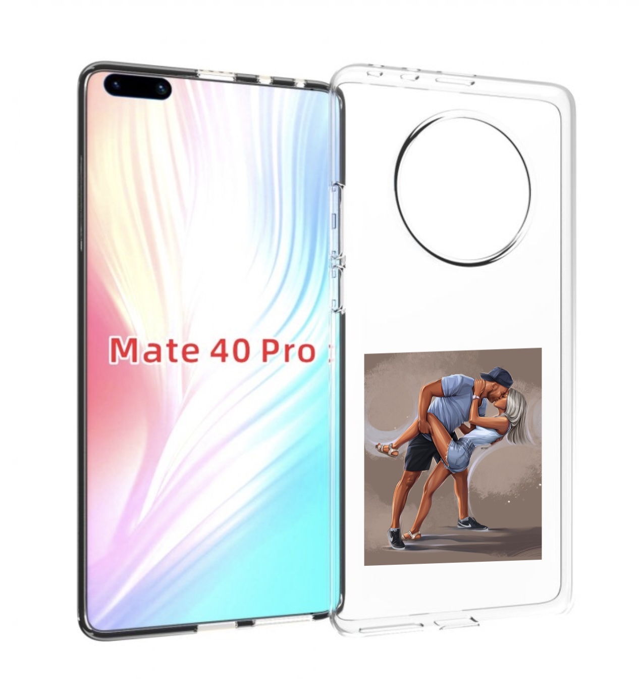 

Чехол MyPads девушка с парнем танцуют женский для Huawei Mate 40 Pro (NOH-NX9), Прозрачный, Tocco