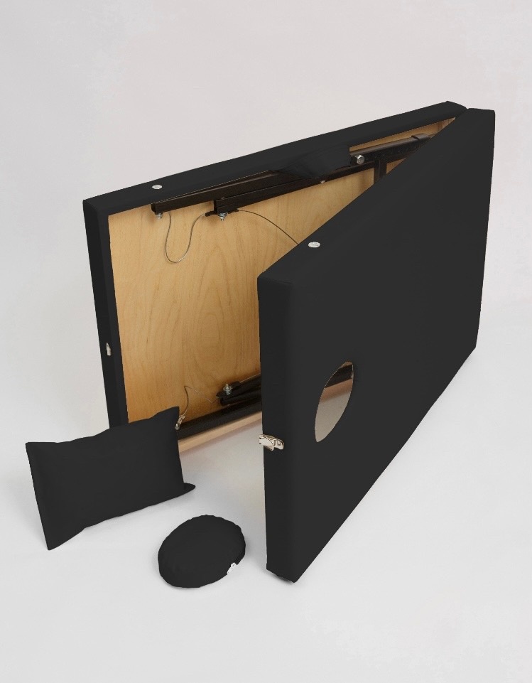 Массажный стол Your Stol универсальный XL,складной 190х70 см, черный