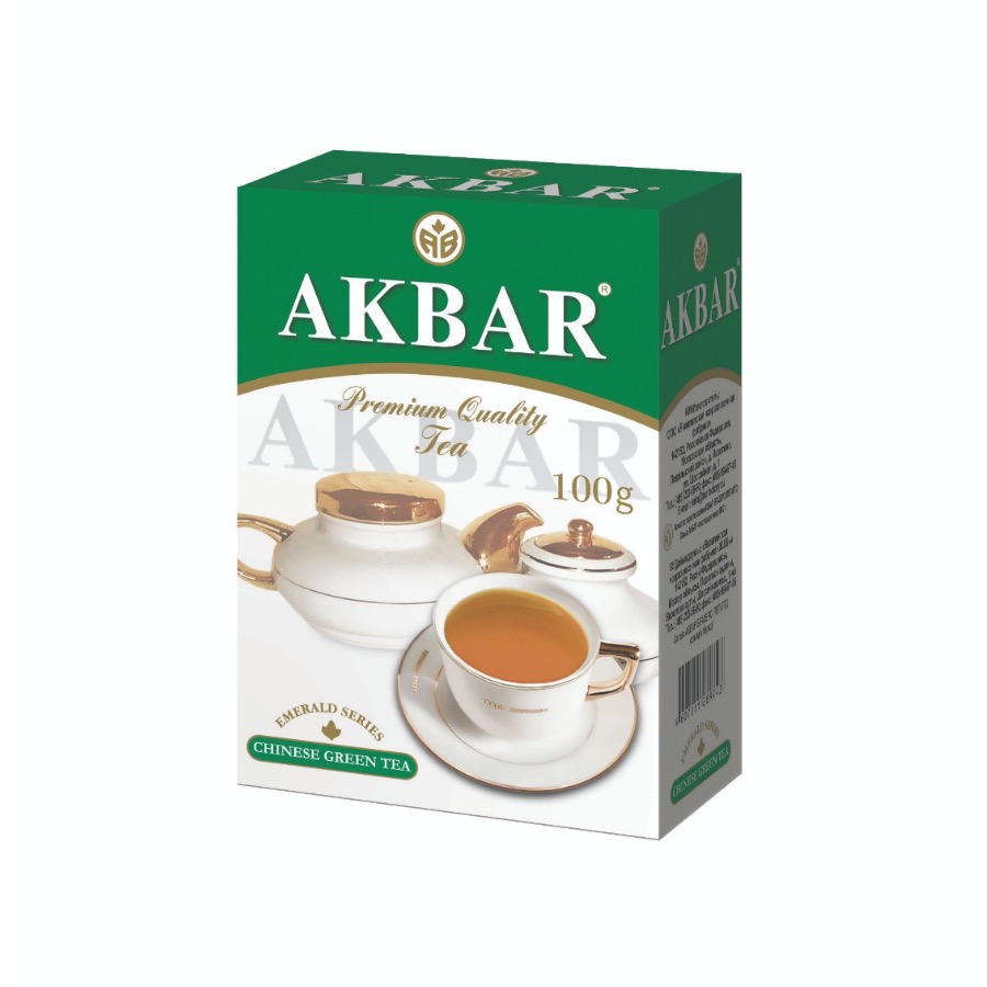 Чай зеленый листовой Akbar изумрудная серия 100 г